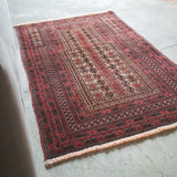 トライバル ラグ 148×94cm イラン手織り 一点物