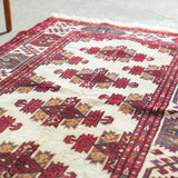 トライバル ラグ 120×84cm イラン手織り 一点物