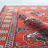 トライバル ラグ 92×62cm イラン手織り 一点物