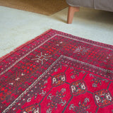 トライバル ラグ 200×125cm イラン手織り 一点物