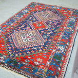 トライバル ラグ 165×110cm イラン手織り 一点物