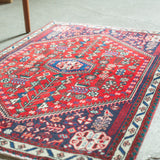 トライバル ラグ 110×70cm イラン手織り 一点物