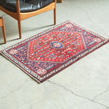 トライバル ラグ 110×70cm イラン手織り 一点物