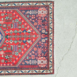 トライバル ラグ 110×70cm イラン手織り 一点物