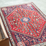 トライバル ラグ 110×70cm イラン手織り 一点物