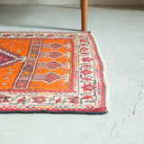 トライバル ラグ 125×75cm イラン手織り 一点物