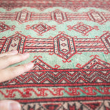 トライバル ラグ 165×90cm イラン手織り 一点物