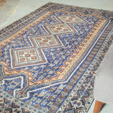 トライバル ラグ 220×155cm イラン手織り 一点物
