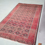 トライバル ラグ 165×85cm イラン手織り 一点物