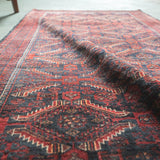 トライバル ラグ 185×105cm イラン手織り 一点物