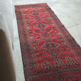トライバル ラグ 180×65cm イラン手織り 一点物