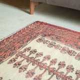 トライバル ラグ 140×84cm イラン手織り 一点物