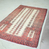 トライバル ラグ 140×84cm イラン手織り 一点物