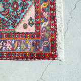 トライバル ラグ 130×80cm イラン手織り 一点物