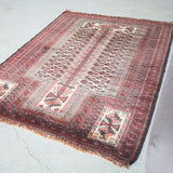 トライバル ラグ 140×105cm イラン手織り 一点物