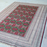 トライバル ラグ 185×130cm イラン手織り 一点物