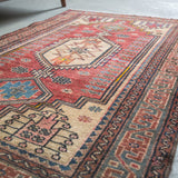 トライバル ラグ 147×95cm イラン手織り 一点物