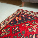 Tribal Rug 197×128cm 手織りトライバルラグ ハメダン 