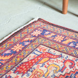 トライバル ラグ 76×70cm イラン手織り 一点物