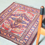 トライバル ラグ 76×70cm イラン手織り 一点物