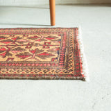 トライバル ラグ 133×57cm イラン手織り 一点物