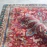 トライバル ラグ 50×47cm イラン手織り 一点物
