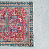 トライバル ラグ 50×47cm イラン手織り 一点物