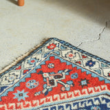 トライバル ラグ 75×55cm イラン手織り 一点物
