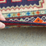 トライバル ラグ 82×64cm イラン手織り 一点物