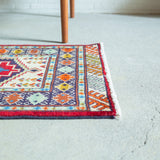 トライバル ラグ 82×64cm イラン手織り 一点物