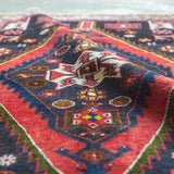 トライバル ラグ 130×83cm イラン手織り 一点物