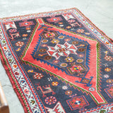 トライバル ラグ 130×83cm イラン手織り 一点物