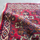 トライバル ラグ 73×33cm イラン手織り 一点物