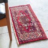 トライバル ラグ 73×33cm イラン手織り 一点物