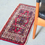 トライバル ラグ 73×33cm イラン手織り 一点物