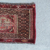 トライバル ラグ 83×35cm イラン手織り 一点物