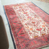 トライバル ラグ 200×112cm イラン手織り 一点物