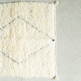 ベニワレン ラグ 125×65cm モロッコ手織り 一点物