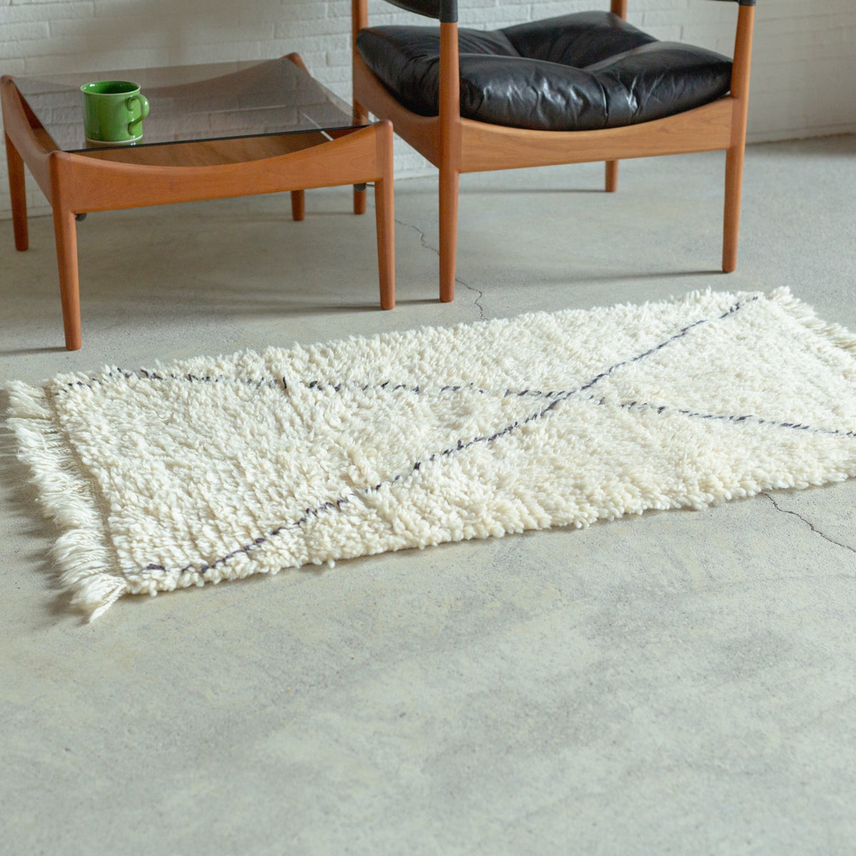 希少大判/モダンな幾何学模様アジラル　モロッコ手織りラグ　No.432 希少大判/モダンな幾何学模様アジラル モロッコ手織りラグ No.432