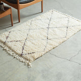 ベニワレン ラグ 120×75cm モロッコ手織り 一点物