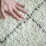 ベニワレン ラグ 織り目詳細 手織りの質感 一点物