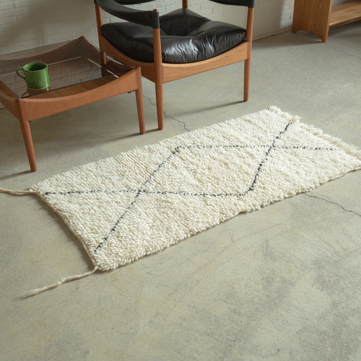 ベニワラン　ウール ラグ 約155cm x 190cm ベニワラン ウール ラグ 約155cm x 190cm ベニワランウール ラグ