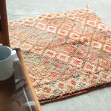 ベニワレン ラグ 86×70cm モロッコ手織り 一点物