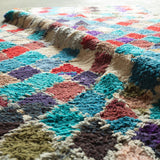ボシャルウィット ラグ 205×98cm モロッコ手織り 一点物