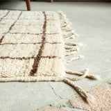 ベニワレン ラグ 227×115cm モロッコ手織り 一点物