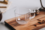 Heat-resistant Glass Coffee Cup 230ml<span>ヒートレジスタントガラスコーヒーカップ</span>