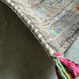 ミニギャッベ 35×35cm イラン手織り 一点物 チェアマット