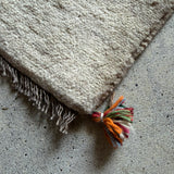 ミニギャッベ 36×35cm イラン手織り 一点物 チェアマット