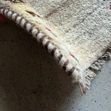ミニギャッベ 37×36cm イラン手織り 一点物 チェアマット
