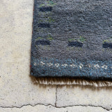 ミニギャッベ 33×38cm イラン手織り 一点物 チェアマット